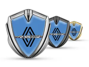 Renault Metal Domed Emblem Max Design Sturdy Metal